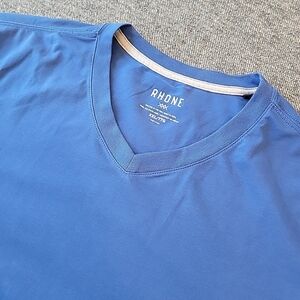 Rhone Men's Short Sleeve Blue Tee